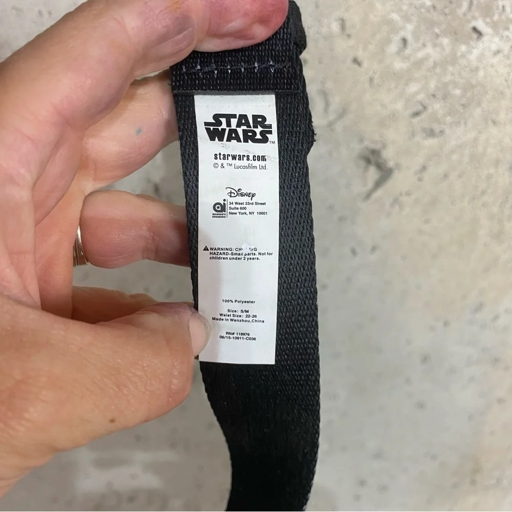 Disney Star Wars black red white small/medium dog collar